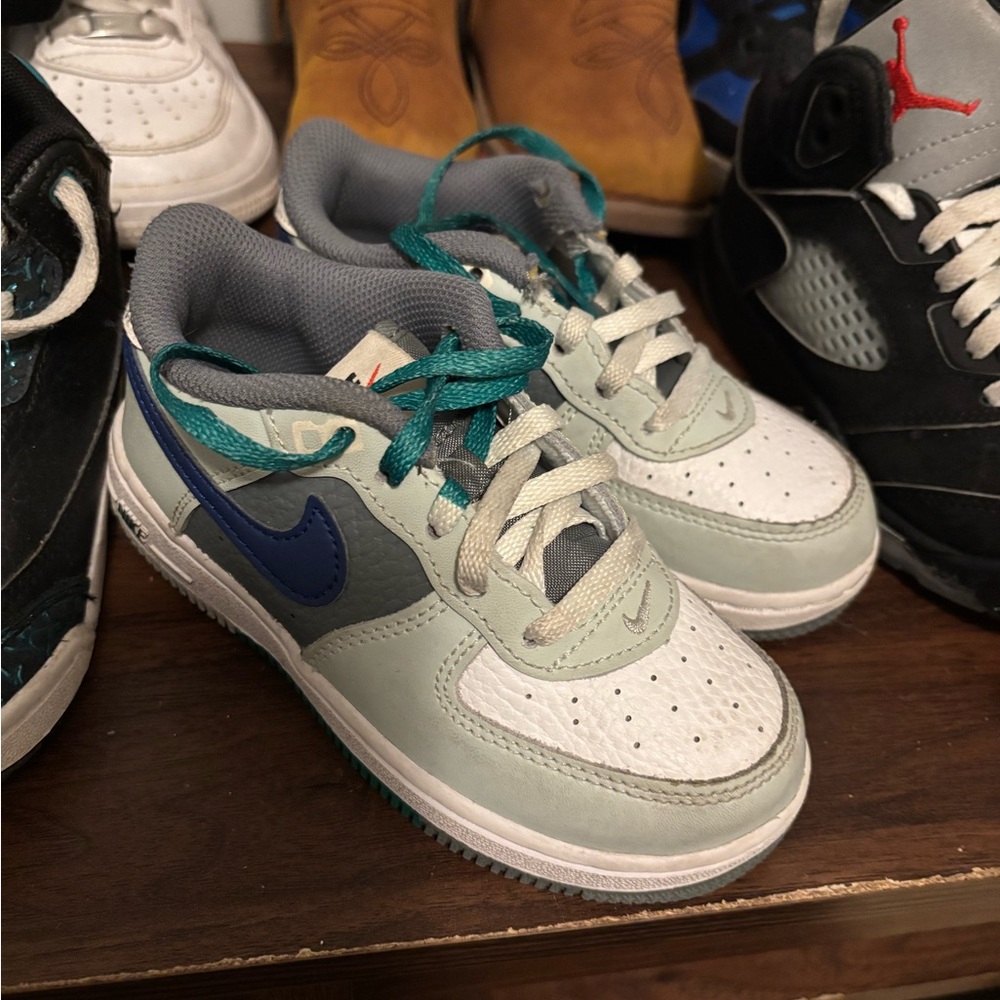 Nike Kids' Sneakers with Blue and Gray Accents